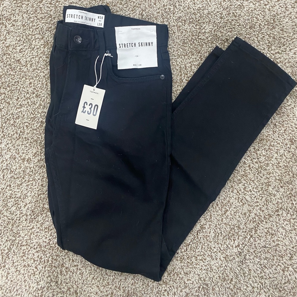 Topman Mens Stretch Skinny Jeans